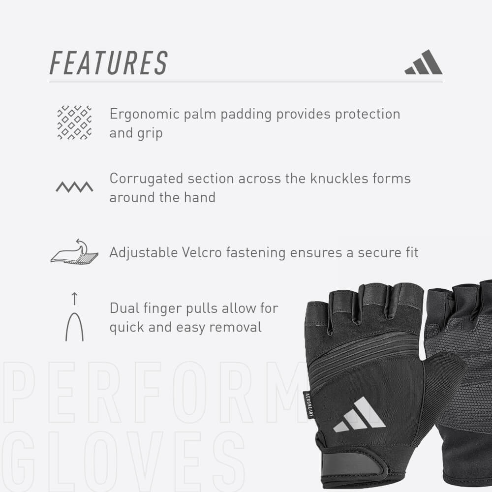 ถุงมือ Performance ADIDAS ADGB-13156-NL สีเทา ไซส์ XL